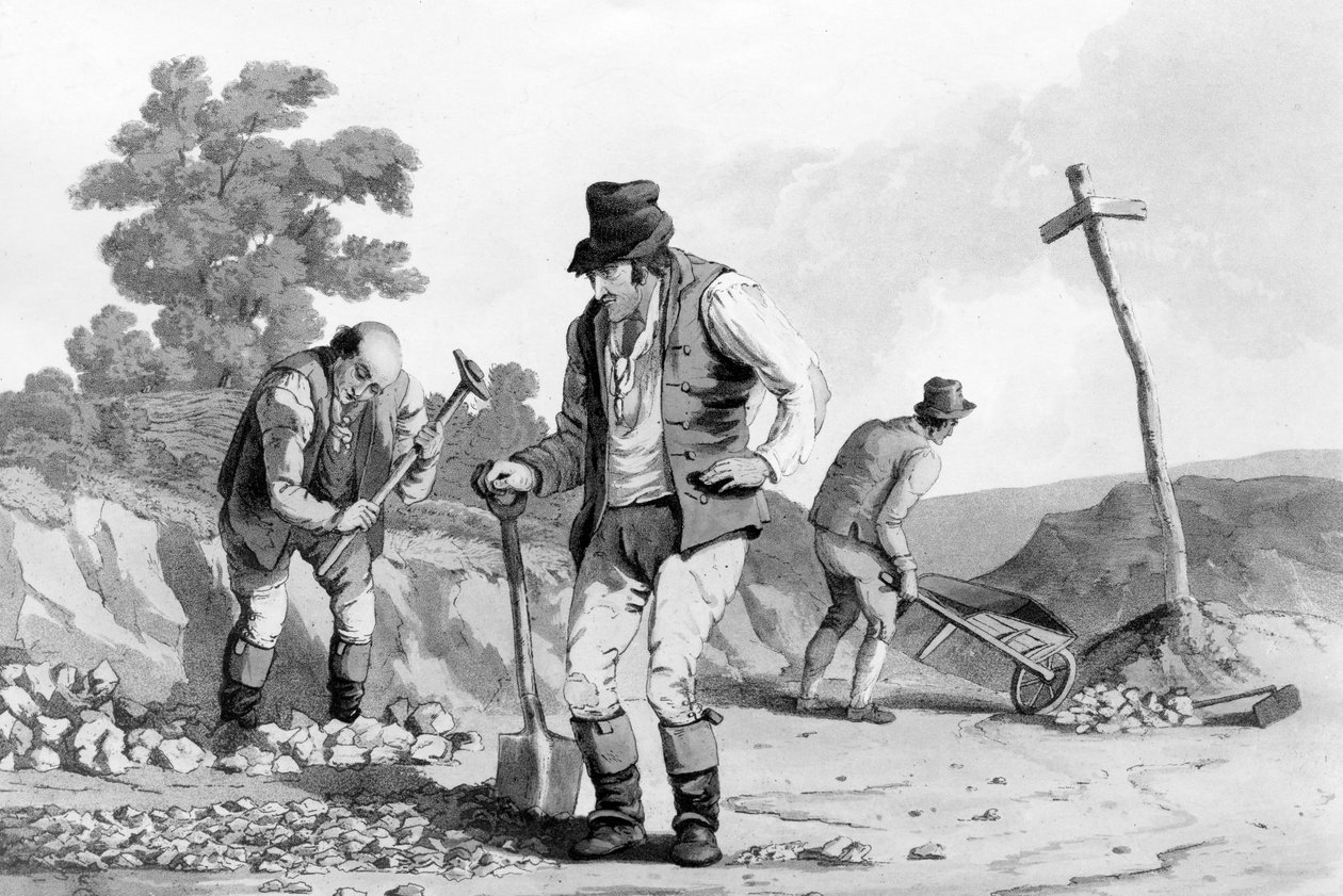 Naprawiacze dróg, 1812 autorstwa Daniel Havell