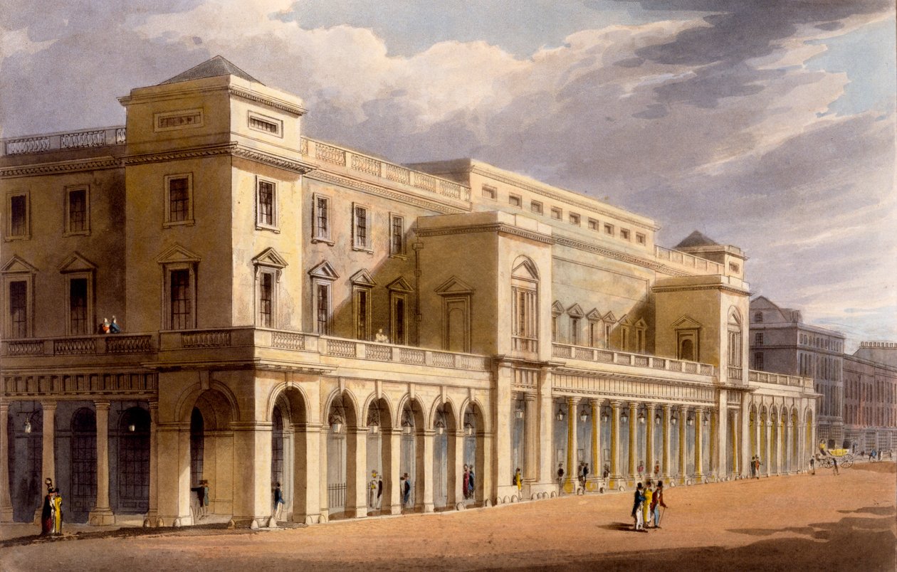 Opera House, dawniej Liceum, Londyn, 1826 autorstwa Daniel Havell