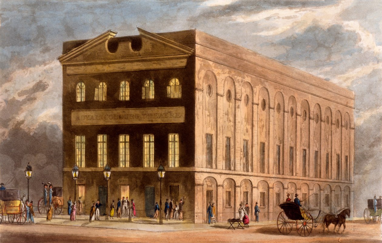 Teatr Królewski w Coburgu, 1826 autorstwa Daniel Havell
