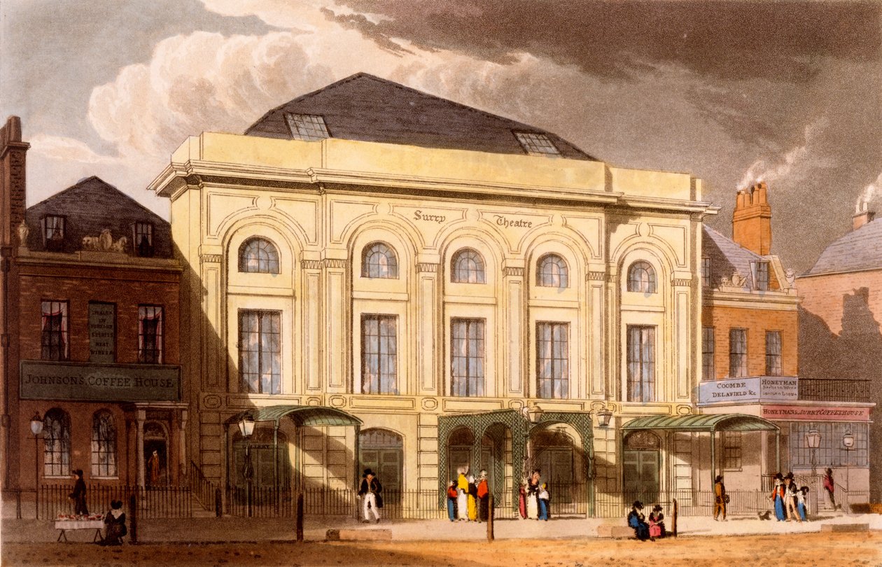 Teatr Surrey, Londyn, 1826 autorstwa Daniel Havell
