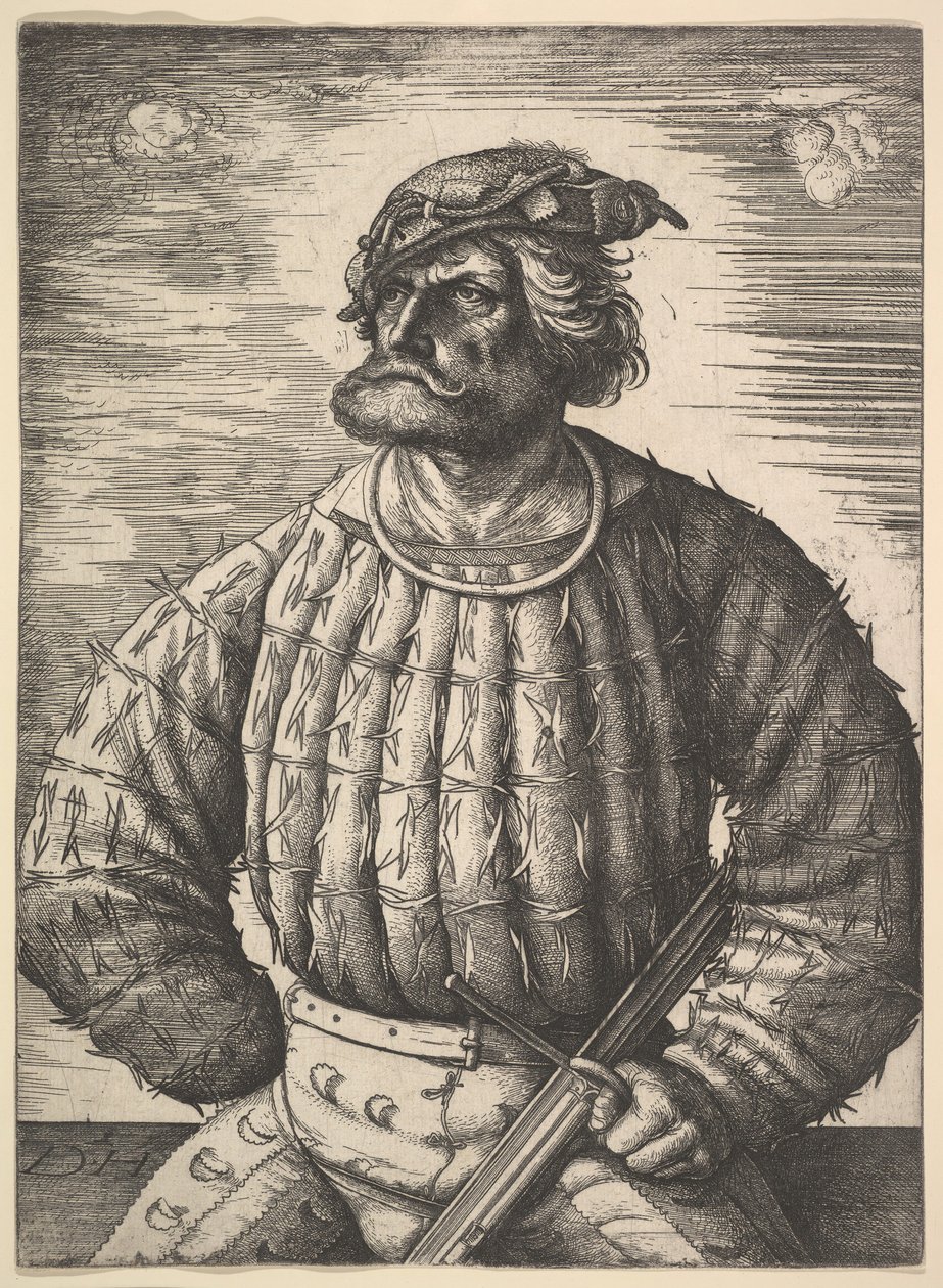 Portret Kunza von der Rosen, około 15151518. autorstwa Daniel Hopfer