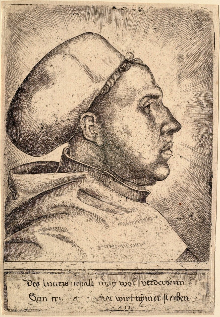 Portret Marcina Lutra autorstwa Daniel Hopfer