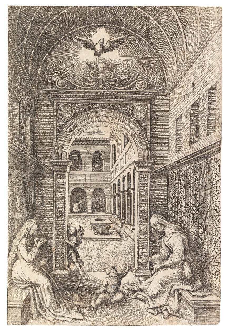 Dziewica z Dzieciątkiem ze św. 1500. autorstwa Daniel Hopfer the Elder