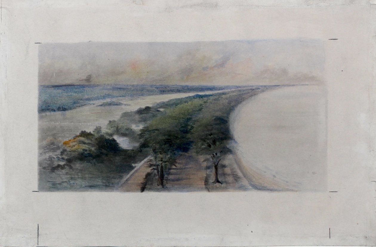 South Shore Park, Chicago, Illinois, szkic projektu autorstwa Daniel Hudson Burnham