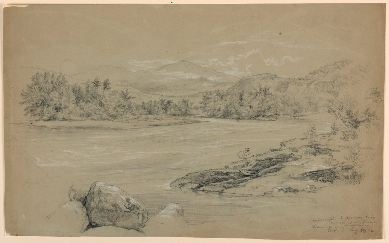 Rzeka Androscoggin przy Lead Mine Bridge, Gorham, New Hampshire autorstwa Daniel Huntington
