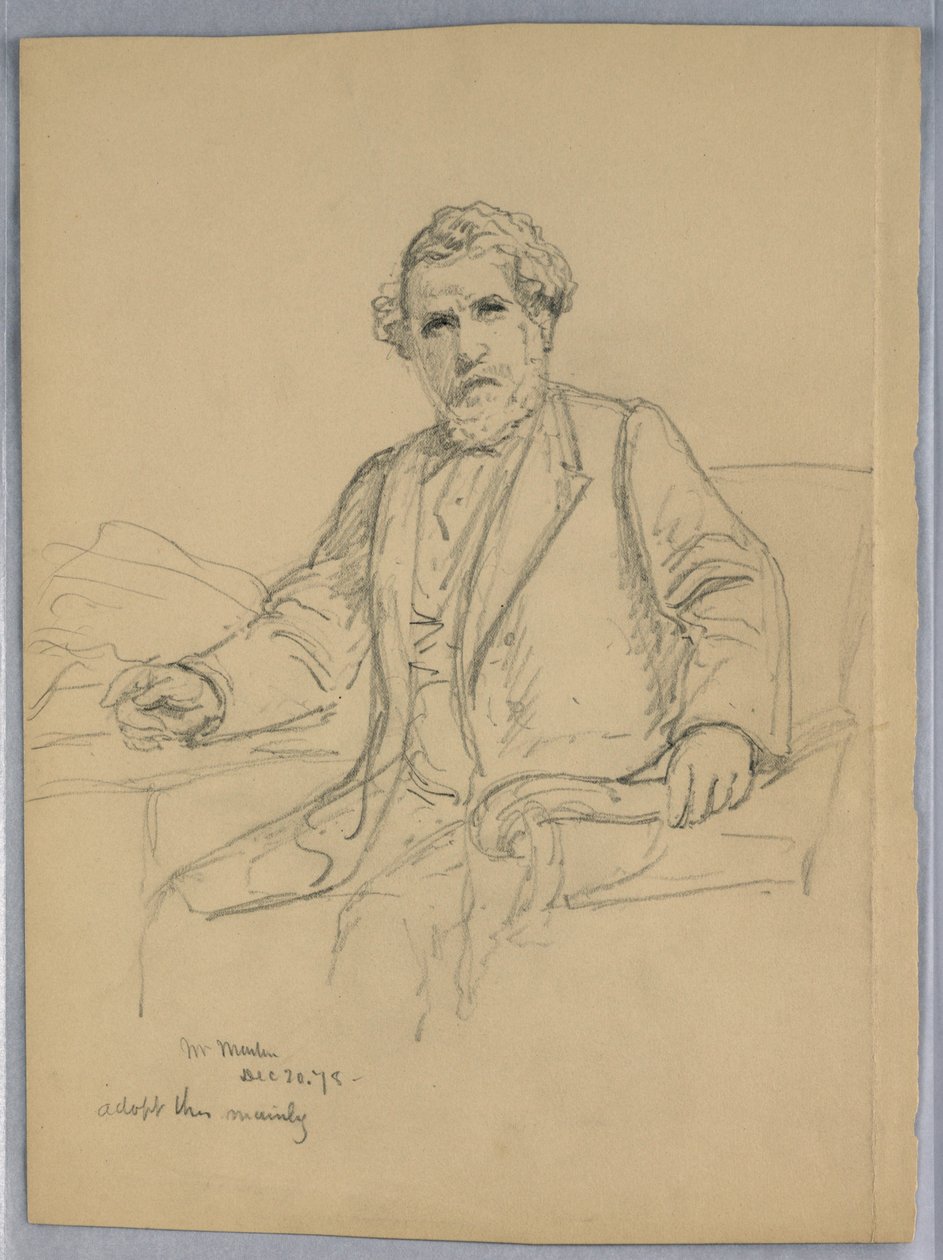 Rysunek, Charles J. Martin dla, 20 grudnia 1878 r. autorstwa Daniel Huntington