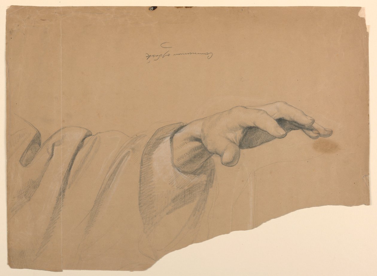 Rysunek, studium do "Komunii t", 1844 r. autorstwa Daniel Huntington