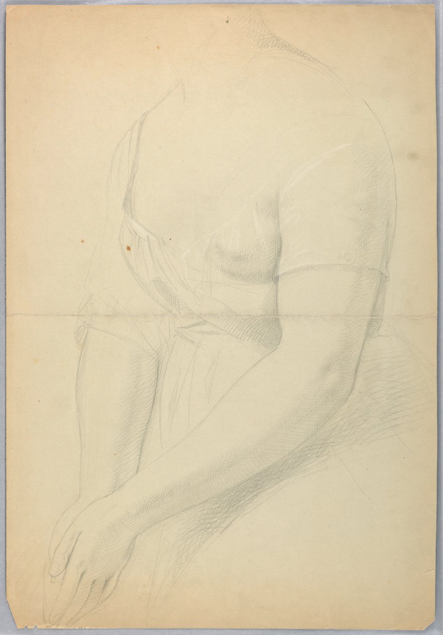 Rysunek, studium duplikatu "C", 1850 r. autorstwa Daniel Huntington