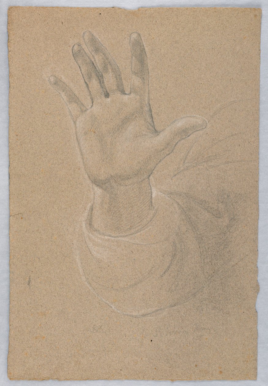 Rysunek, studium do "Early Christia", 1839-40 autorstwa Daniel Huntington