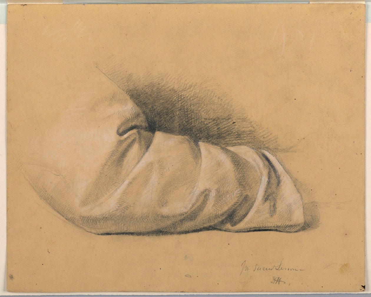 Rysunek, studium do "Lekcji świętości", 1844 autorstwa Daniel Huntington