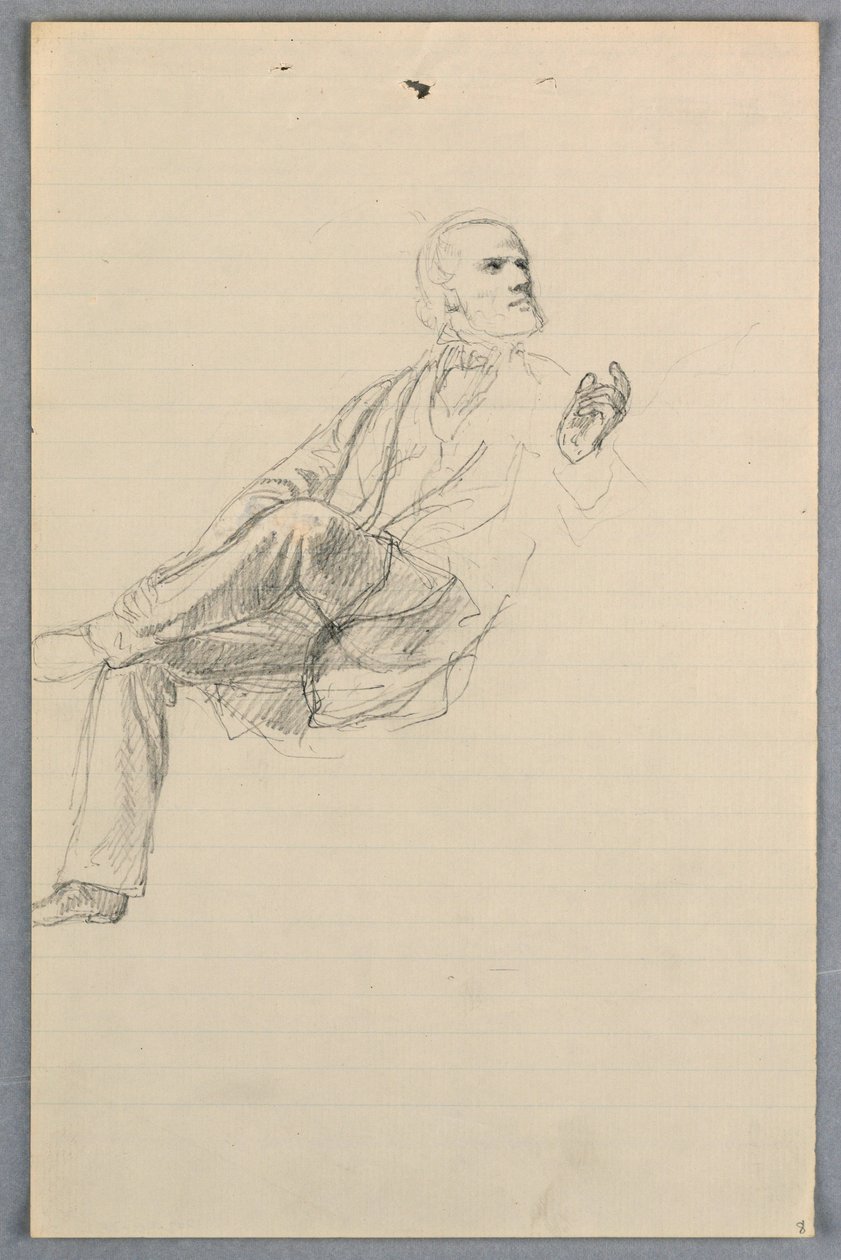 Rysunek, Studium dla "Grupy naukowej", 1858 r. autorstwa Daniel Huntington