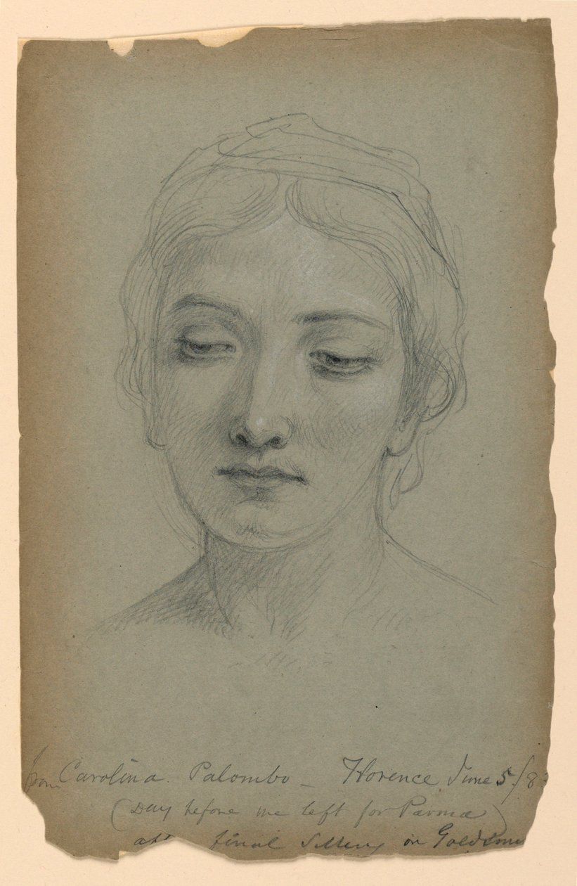 Rysunek, studium do filmu "Złotnik", 5 czerwca 1883 r. autorstwa Daniel Huntington