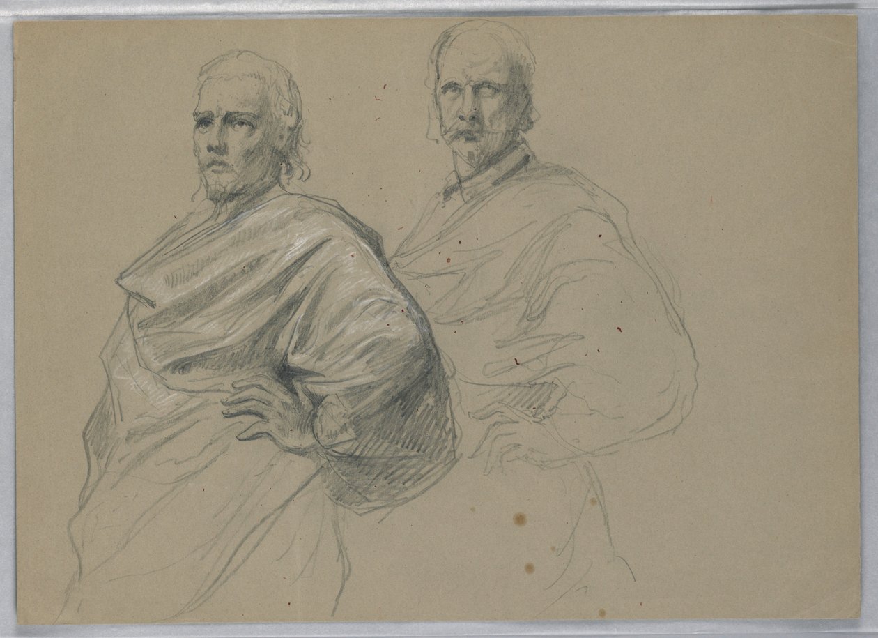 Rysunek, Studium do "Pokazu Tycjana", 1871-72 autorstwa Daniel Huntington
