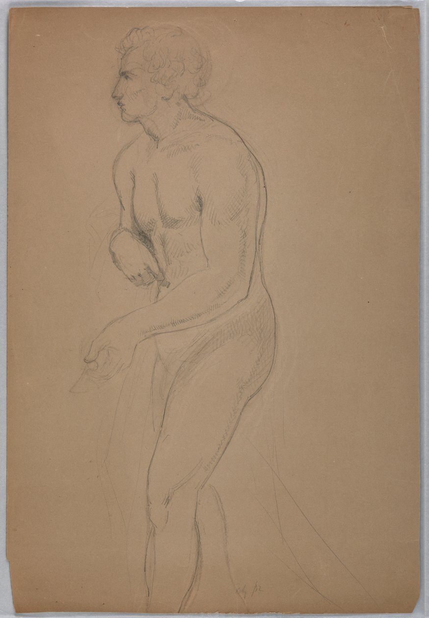 Rysunek, studium do "Tribute Money", lipiec 1852 r. autorstwa Daniel Huntington