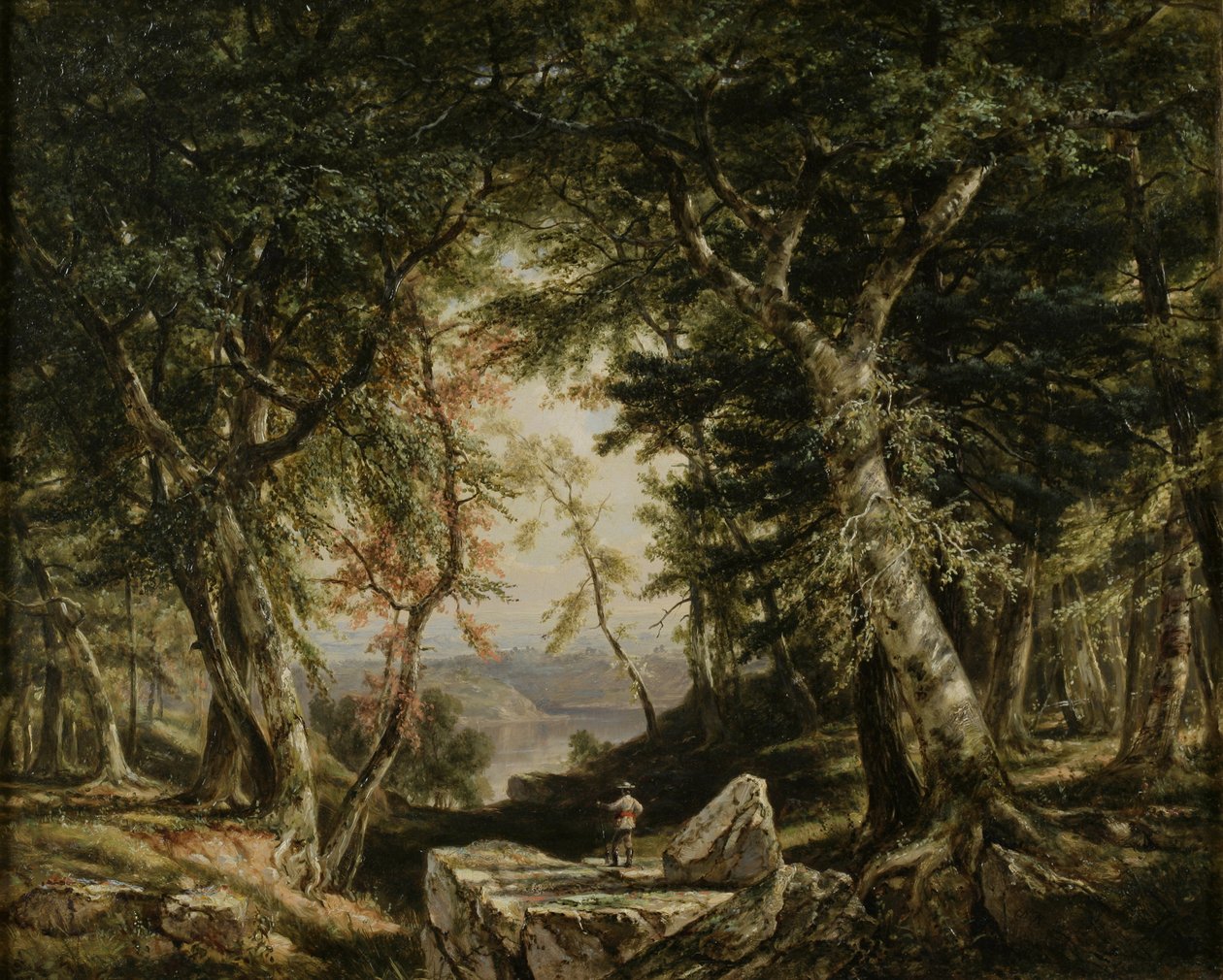 Przebłyski z lasu, 1856 autorstwa Daniel Huntington