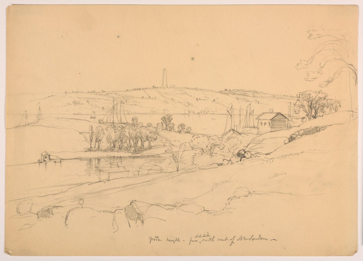 Groton Heights z Hill Northeast of New London autorstwa Daniel Huntington