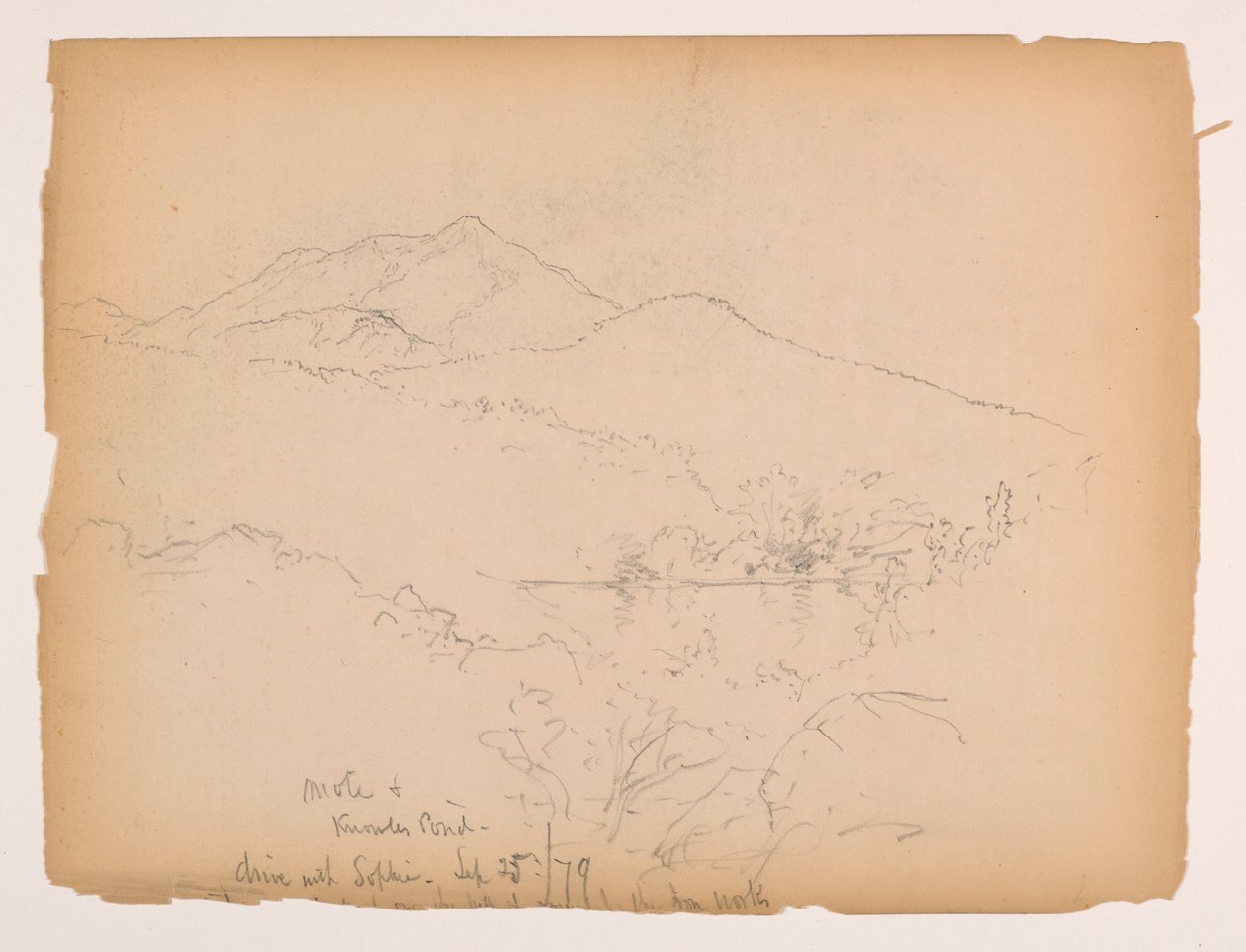 Fosa Mountain i Knowles Pond, New Hampshire autorstwa Daniel Huntington