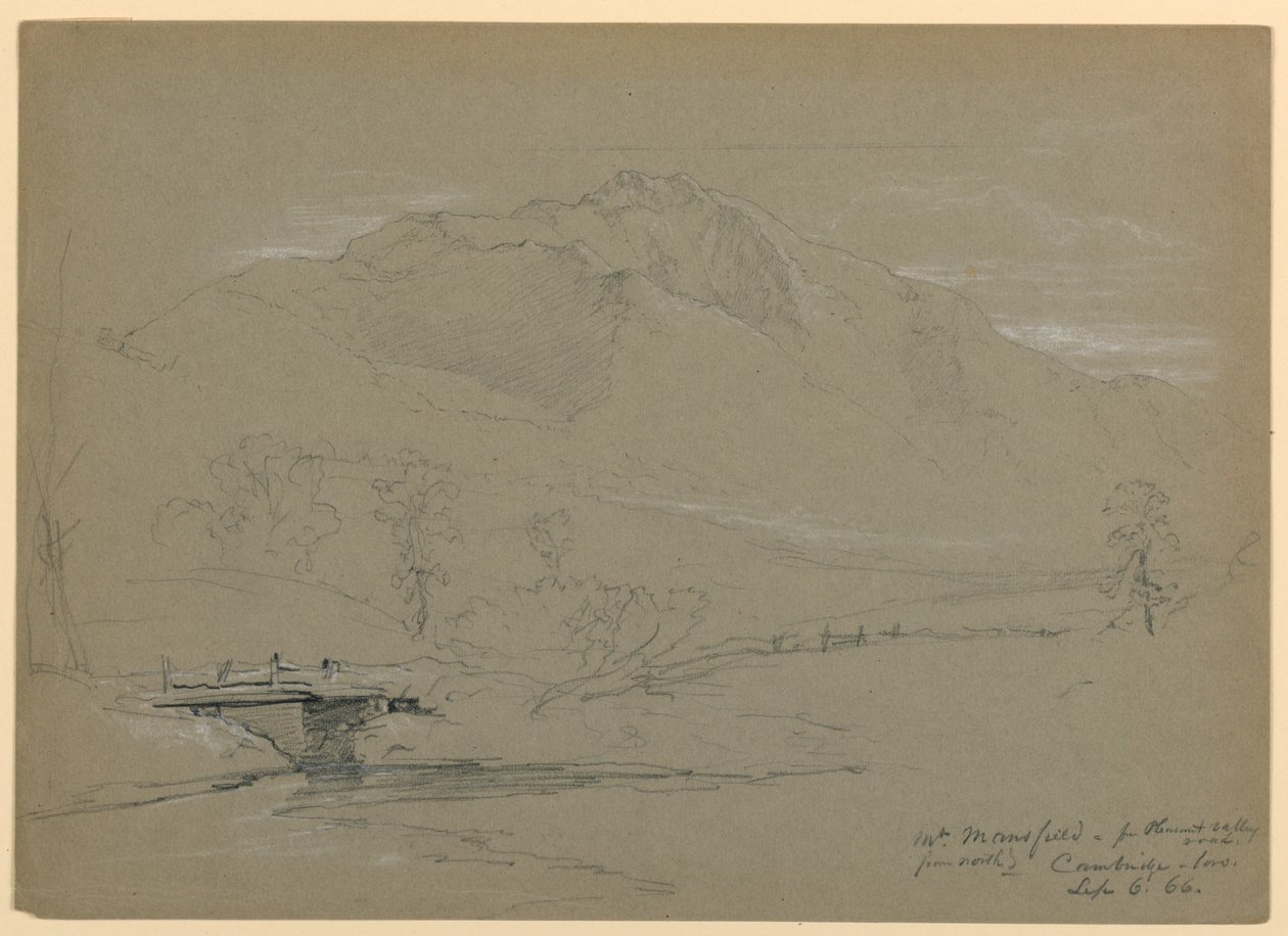 Mount Mansfield od Pleasant Valley Road, Cambridge, Vermont autorstwa Daniel Huntington