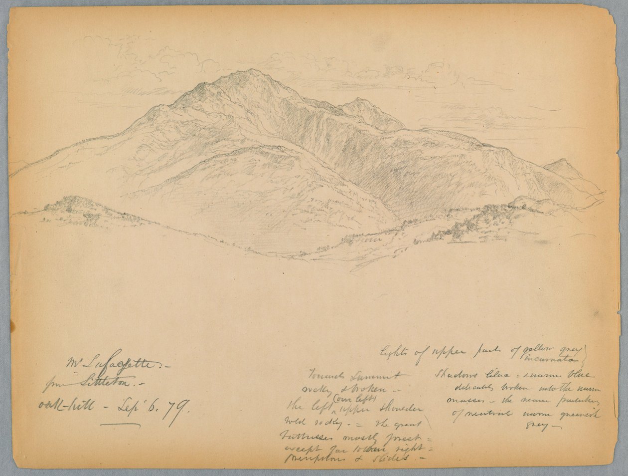 Góra Lafayette z Oak Hill, Littleton, New Hampshire autorstwa Daniel Huntington