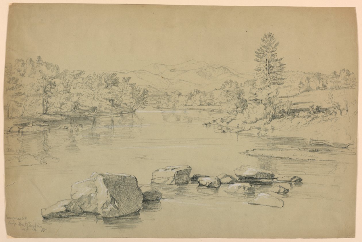 Pemigewassett Bridge, West Campton, New Hampshire autorstwa Daniel Huntington