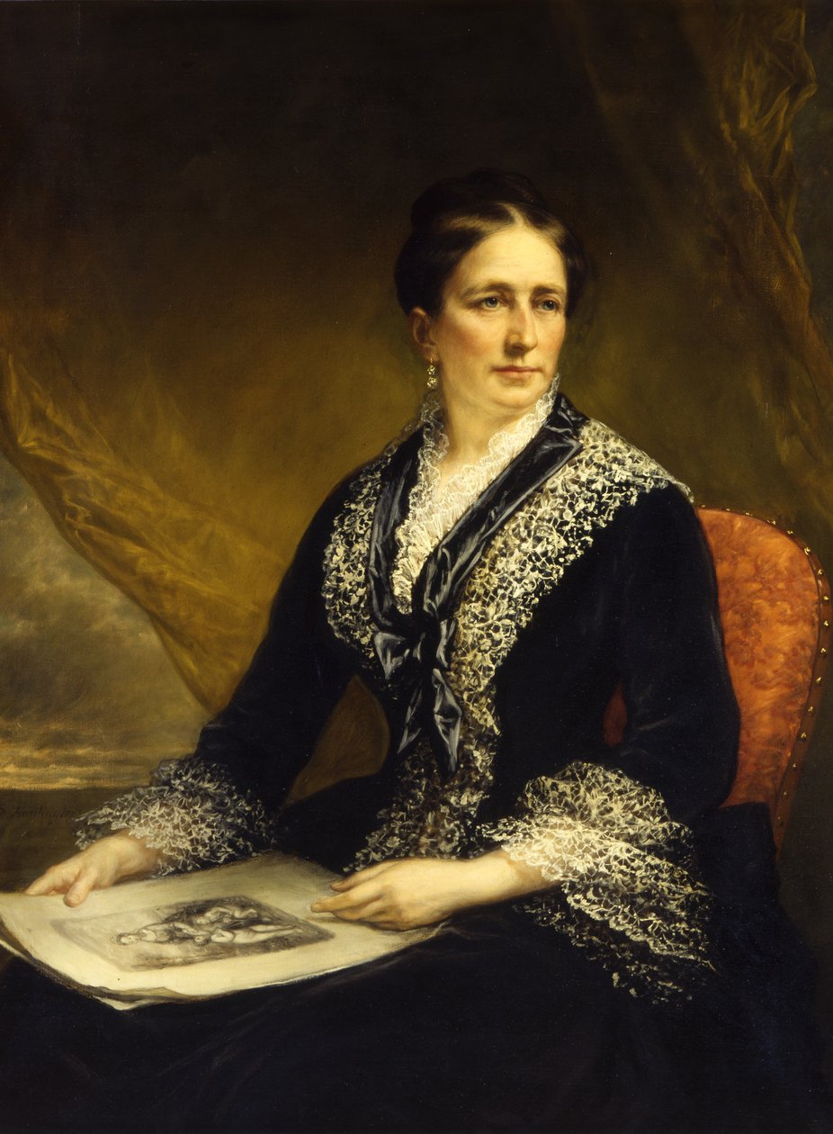 Portret Mary McCrea Stuart Pani Robert Leighton Stuart, ca. 1840-1885 autorstwa Daniel Huntington