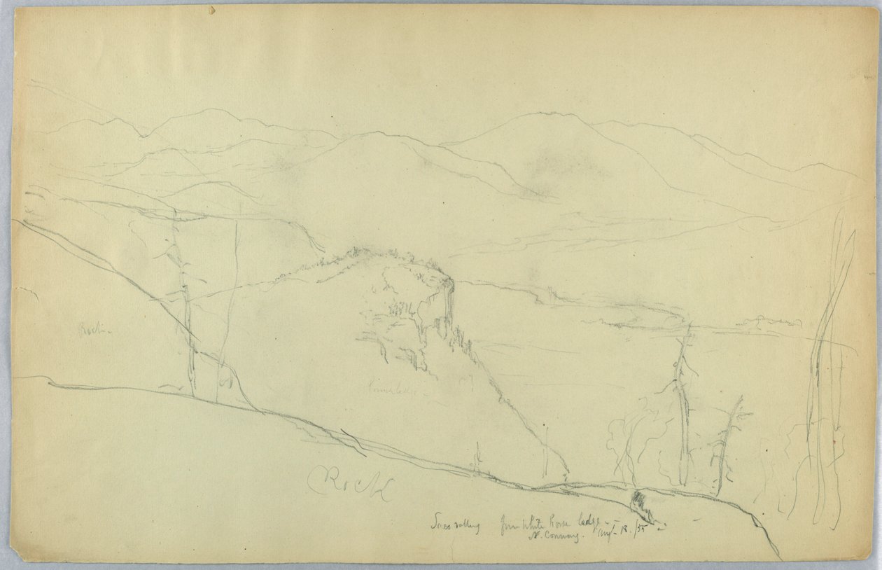Saco Valley z White Horse Ledge, North Conway autorstwa Daniel Huntington