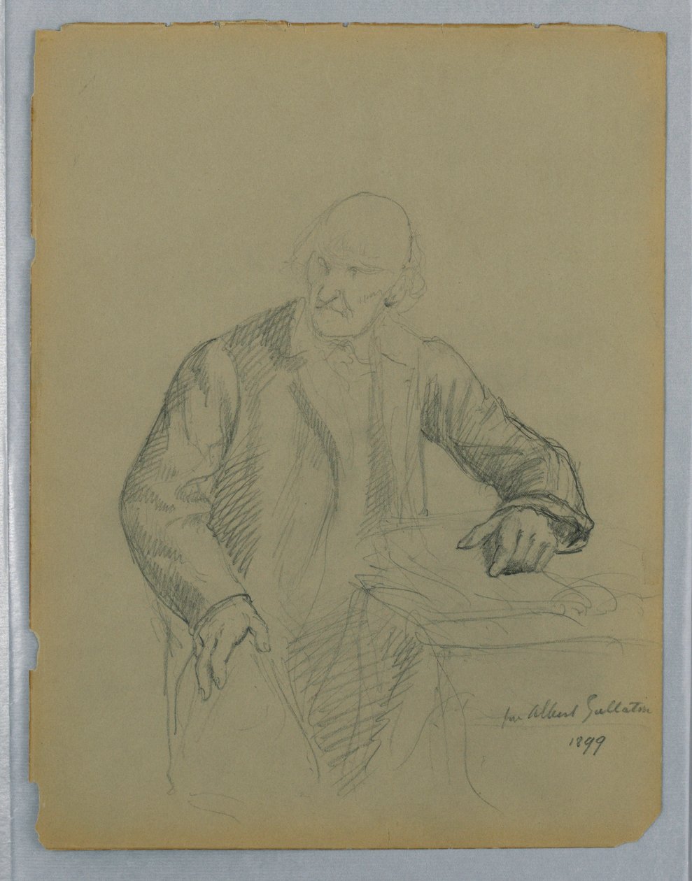 Studium do portretu Alberta Gallatina, siedzącego autorstwa Daniel Huntington