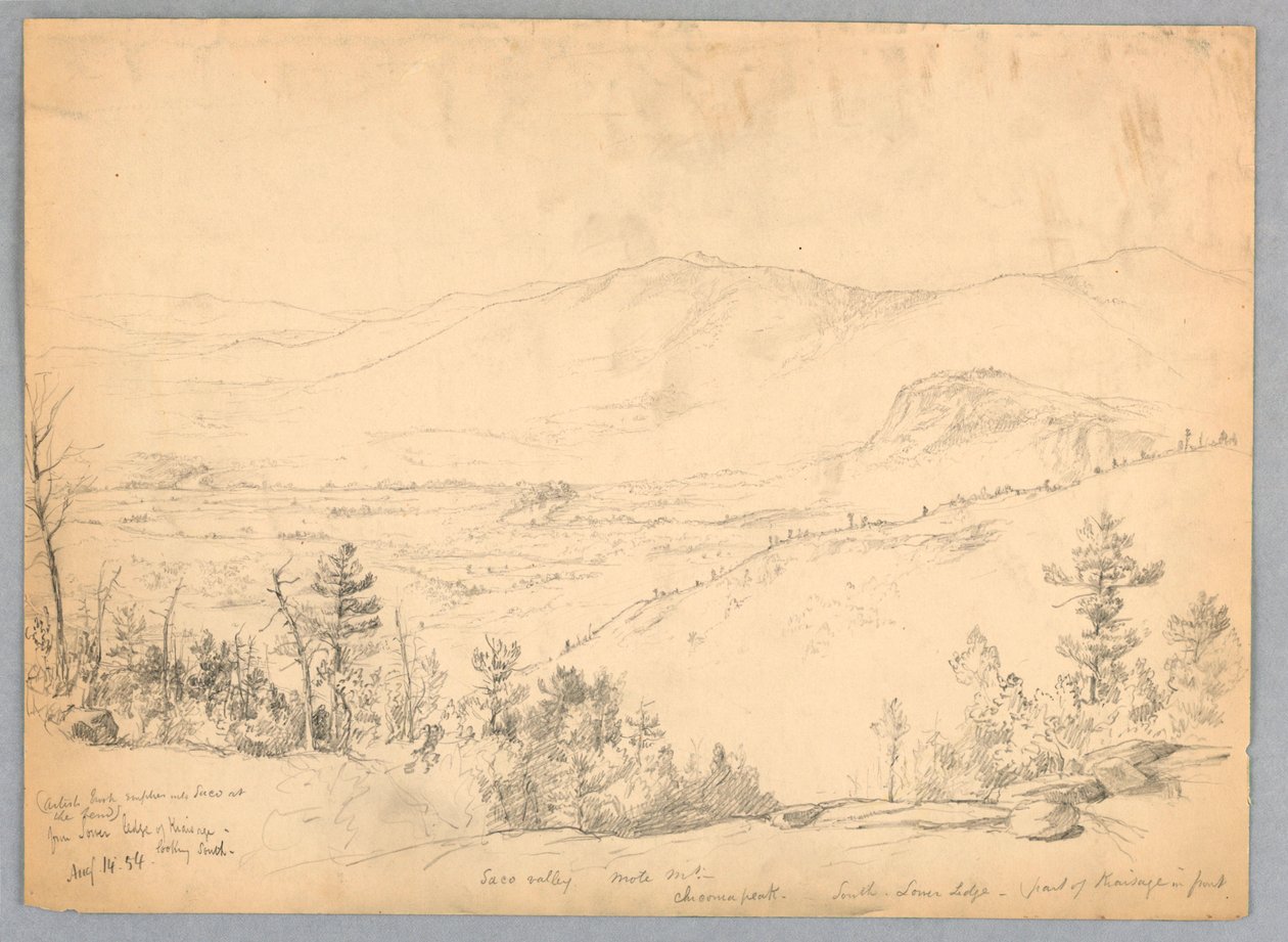Widok na południe od góry Kearsarge, New Hampshire autorstwa Daniel Huntington