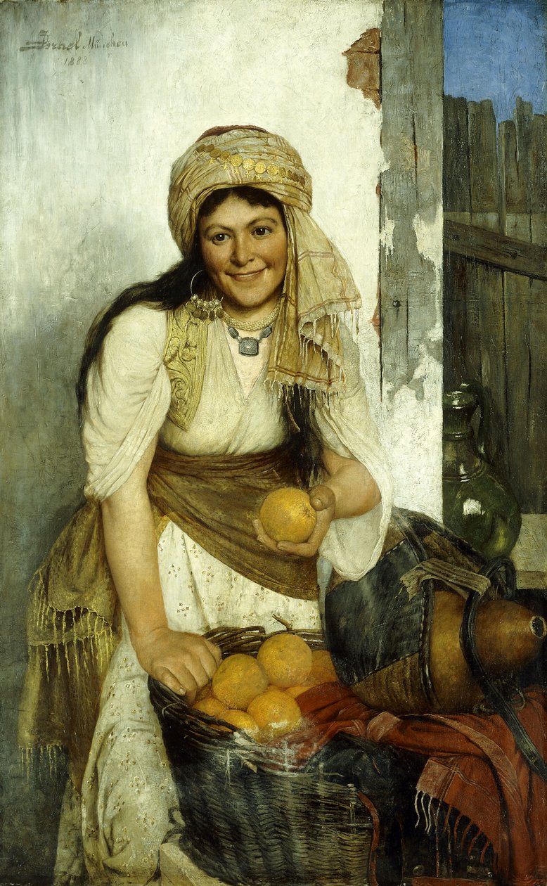 Sprzedawca pomarańczy, 1888 autorstwa Daniel Israel