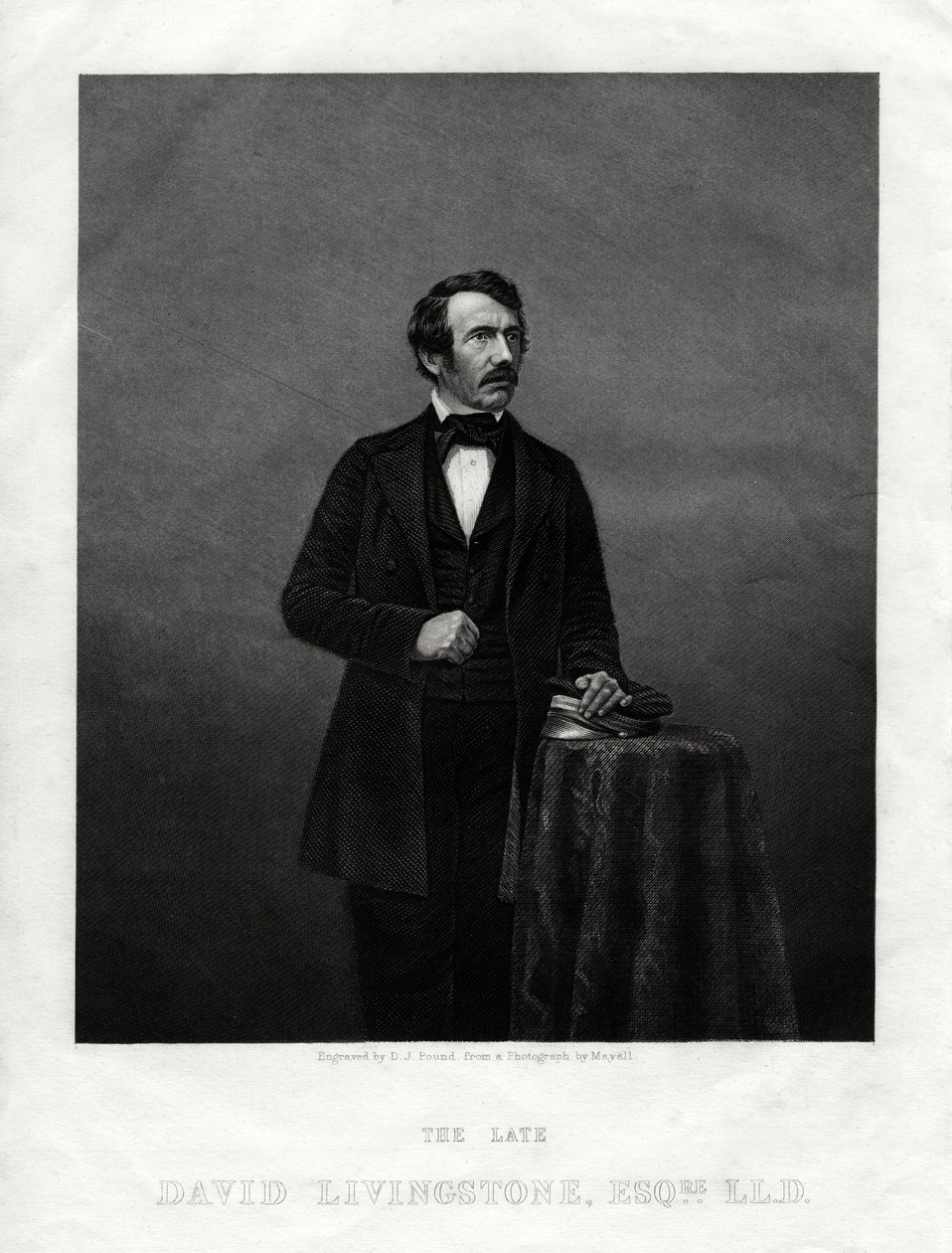 David Livingstone, szkocki misjonarz i afrykański odkrywca, 1880 autorstwa Daniel John Pound