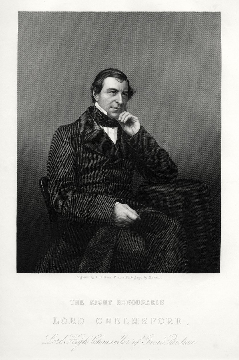 Frederic Thesiger, I baron Chelmsford, angielski prawnik i polityk, ok. 1880. autorstwa Daniel John Pound