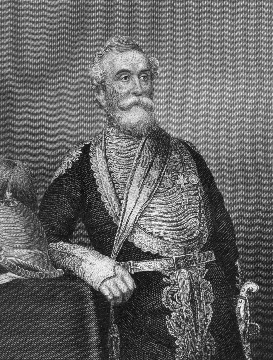 Generał Beatson, żołnierz brytyjski, 1857. autorstwa Daniel John Pound