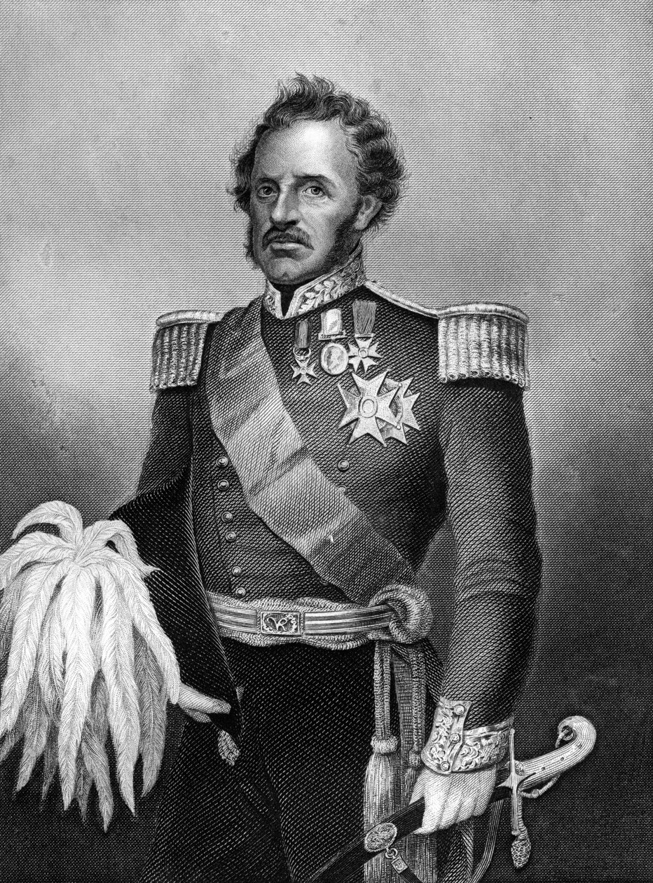 Generał Sir De Lacey Evans, brytyjski żołnierz, 1857 autorstwa Daniel John Pound