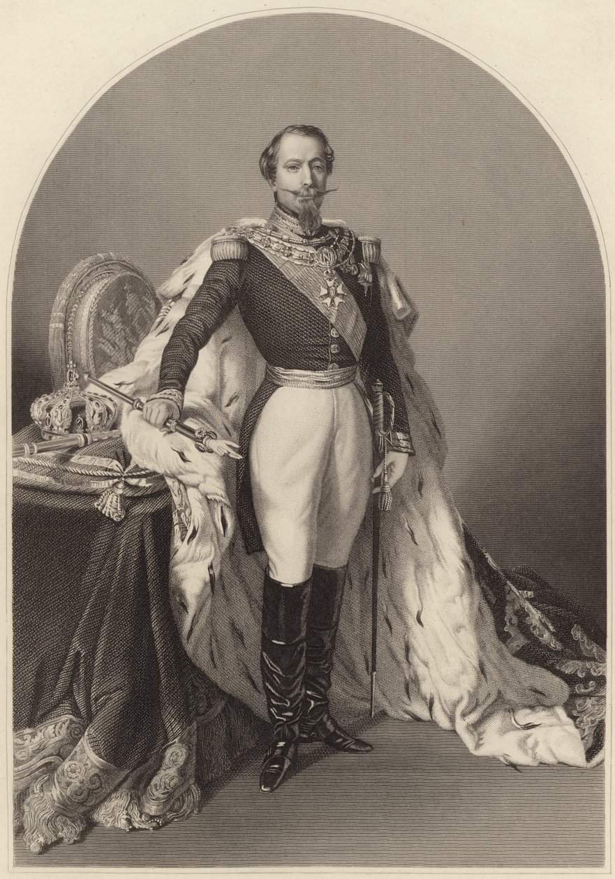 Louis-Napoleon Bonaparte (rycina) autorstwa Daniel John. Pound