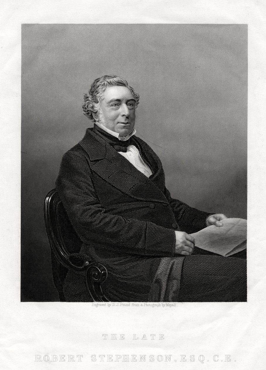Robert Stephenson, angielski inżynier budownictwa, 1880 autorstwa Daniel John Pound