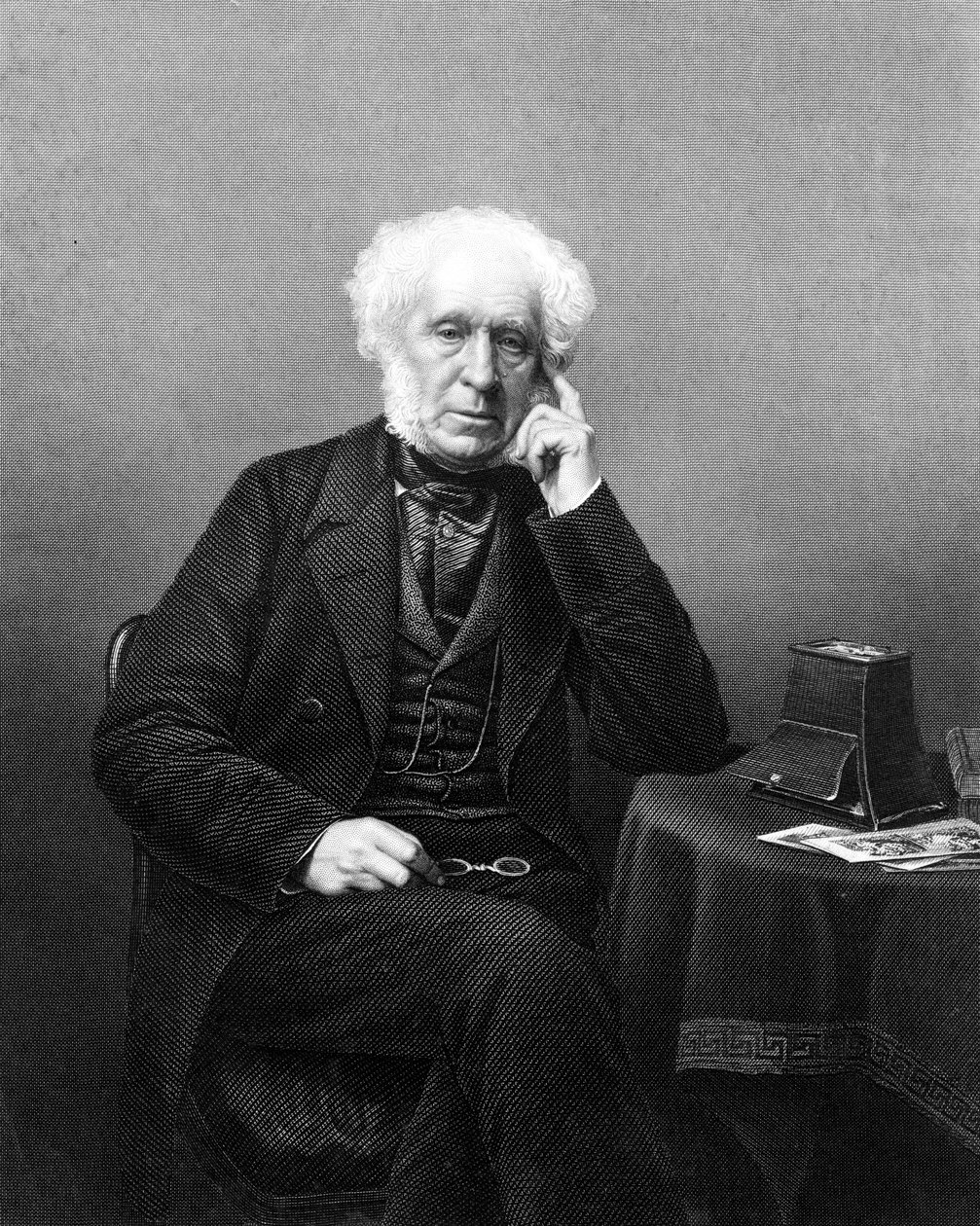 Sir David Brewster, XIX-wieczny szkocki naukowiec, wynalazca i pisarz. autorstwa Daniel John Pound