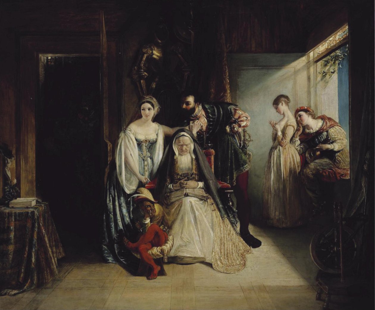 Franciszek I i Diana de Poitiers autorstwa Daniel Maclise
