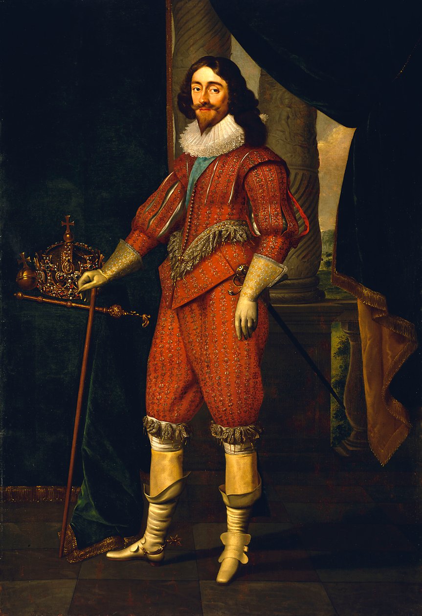 Karol I (1600-1649), ok. 1631 (olej na płótnie) autorstwa Daniel Mytens