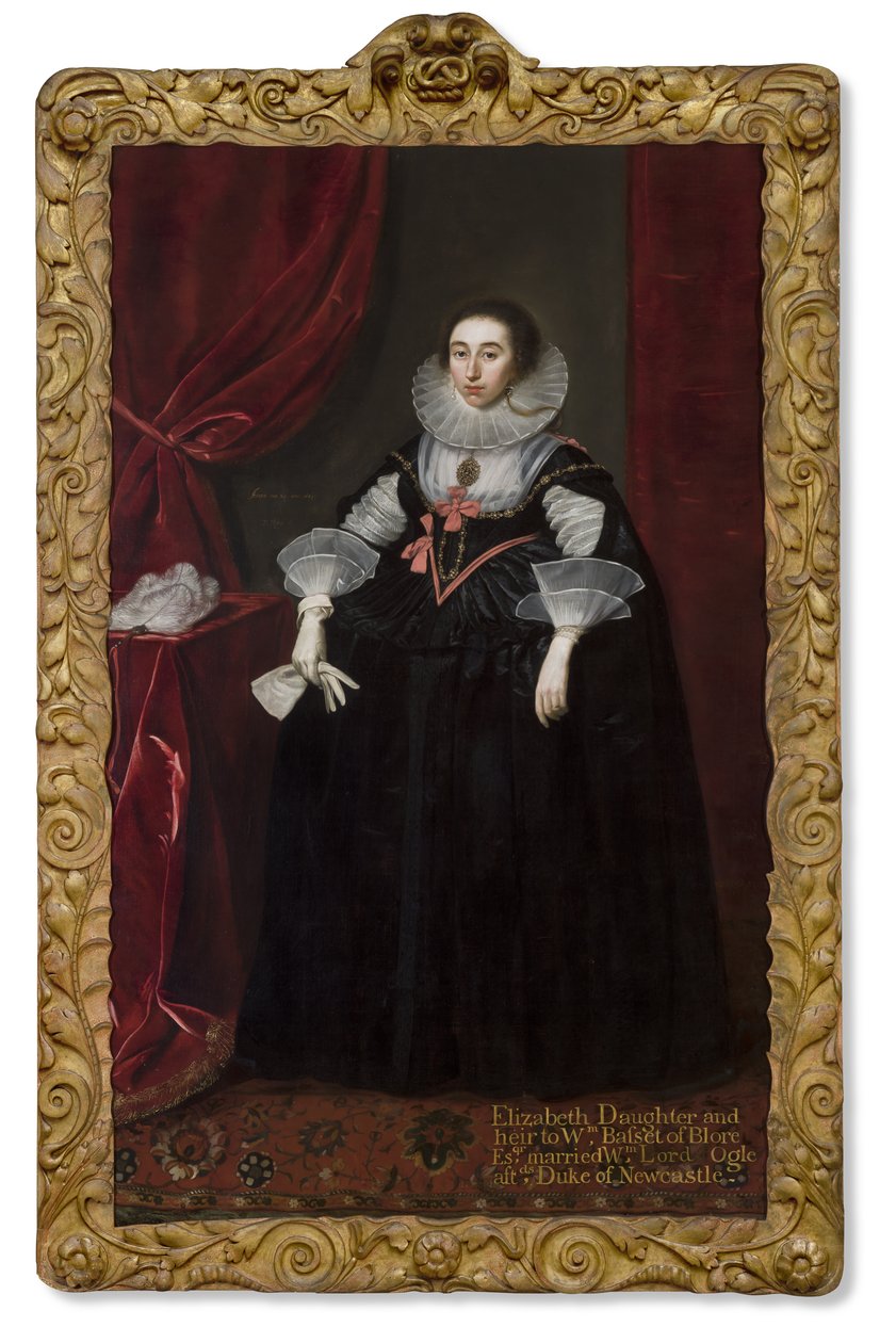 Portret Elizabeth Cavendish, 1624 autorstwa Daniel Mytens