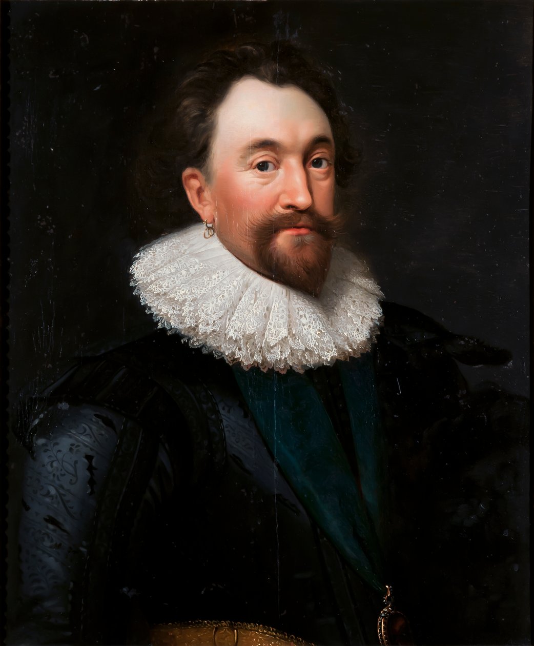 Portret Williama Herberta, 3. hrabiego Pembroke, ok. 1620-30 autorstwa Daniel Mytens