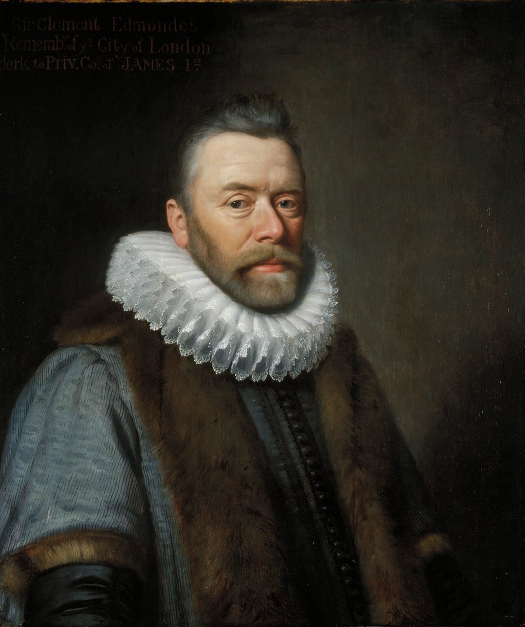„Sir Clement Edmondes”, XVII wiek. autorstwa Daniel Mytens