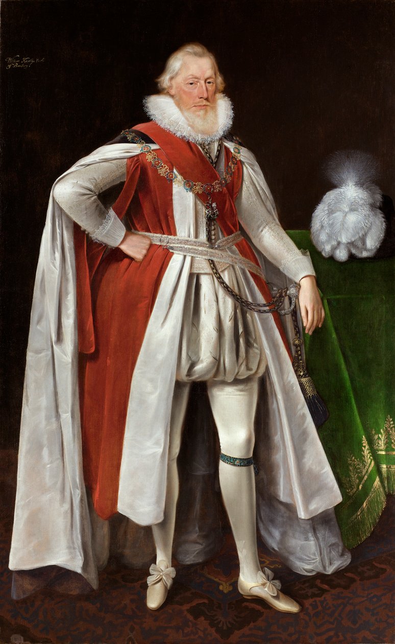 William Knollys, 1. hrabia Banbury, c1615-c1620 autorstwa Daniel Mytens