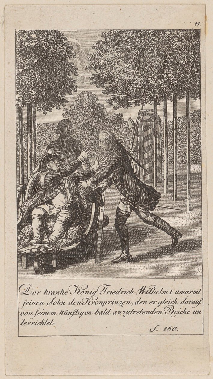 Arkusz 11 z serii „Historia Brandenburgii” autorstwa Daniel Nikolaus Chodowiecki