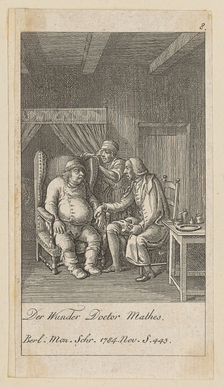 Blatt 8 der Folge „Modetorheiten“ autorstwa Daniel Nikolaus Chodowiecki