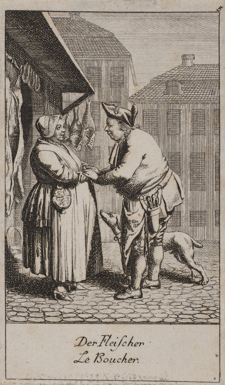 Rzeźnik autorstwa Daniel Nikolaus Chodowiecki