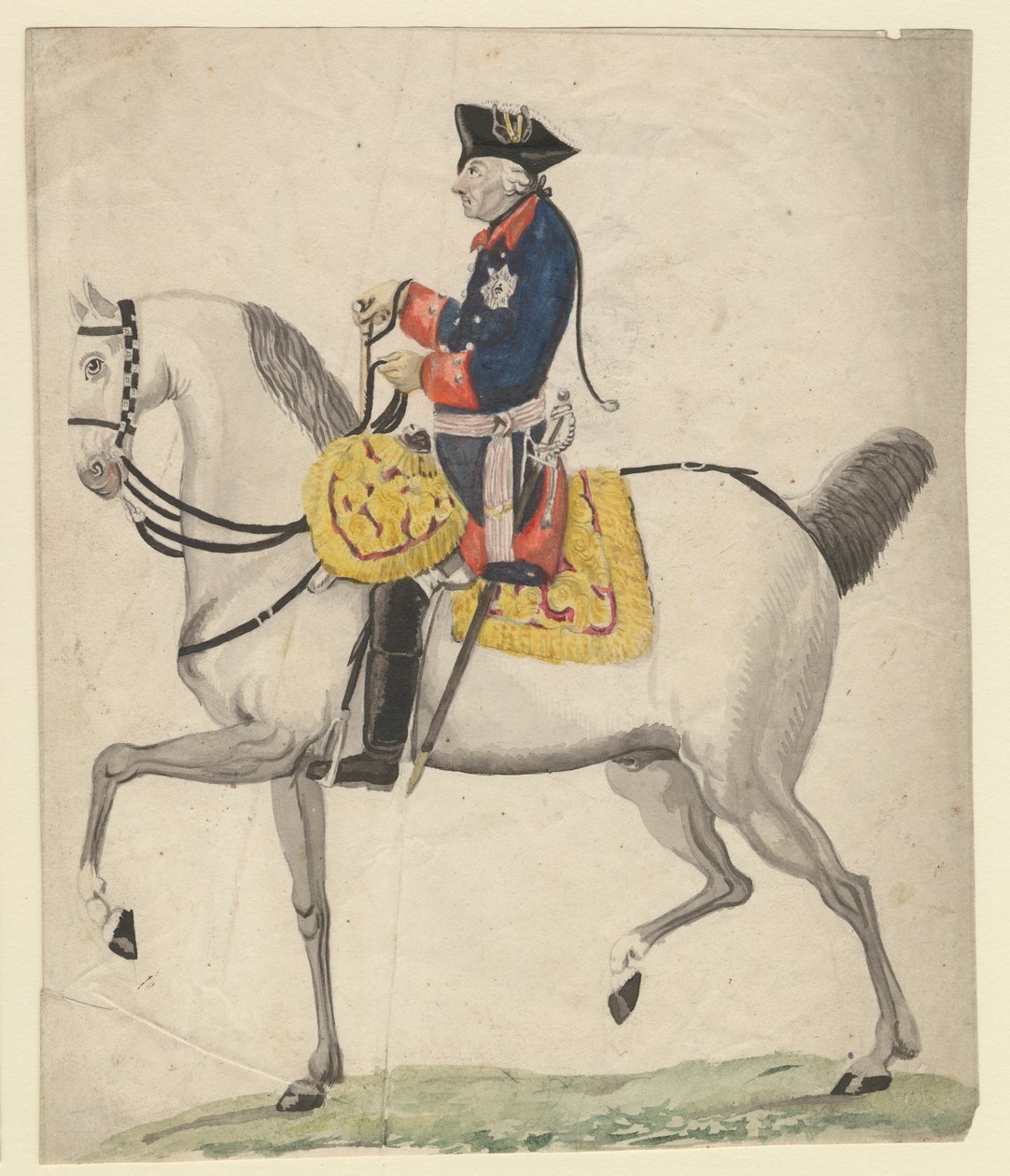 Fryderyk II Pruski, 1785 autorstwa Daniel Nikolaus Chodowiecki