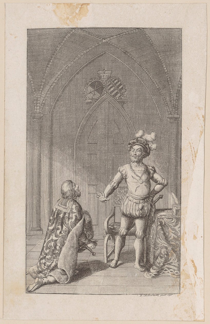 Heinrich odrzuca koronę autorstwa Daniel Nikolaus Chodowiecki