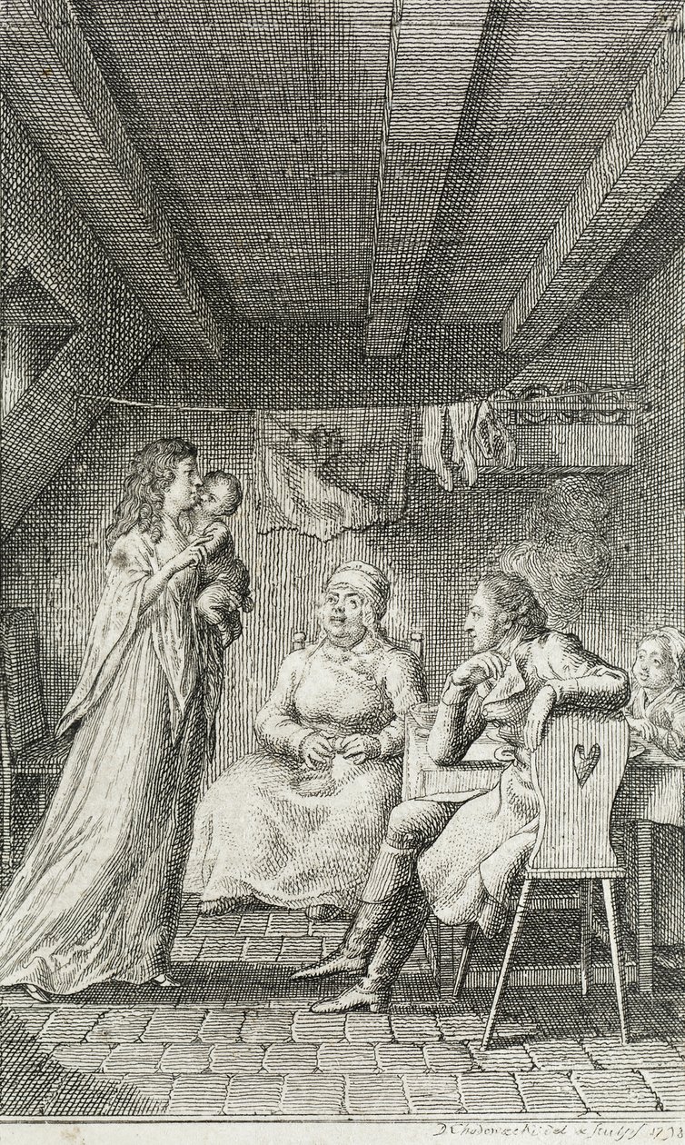 Ilustracja do „Almanachu Beckera na rok 1799” autorstwa Daniel Nikolaus Chodowiecki