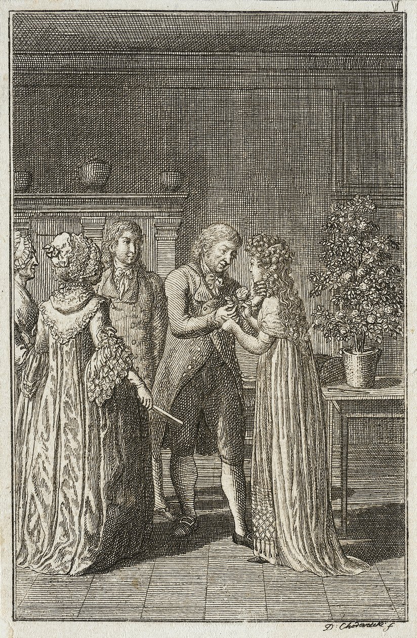 Ilustracja do „Almanachu Beckera na rok 1800” autorstwa Daniel Nikolaus Chodowiecki