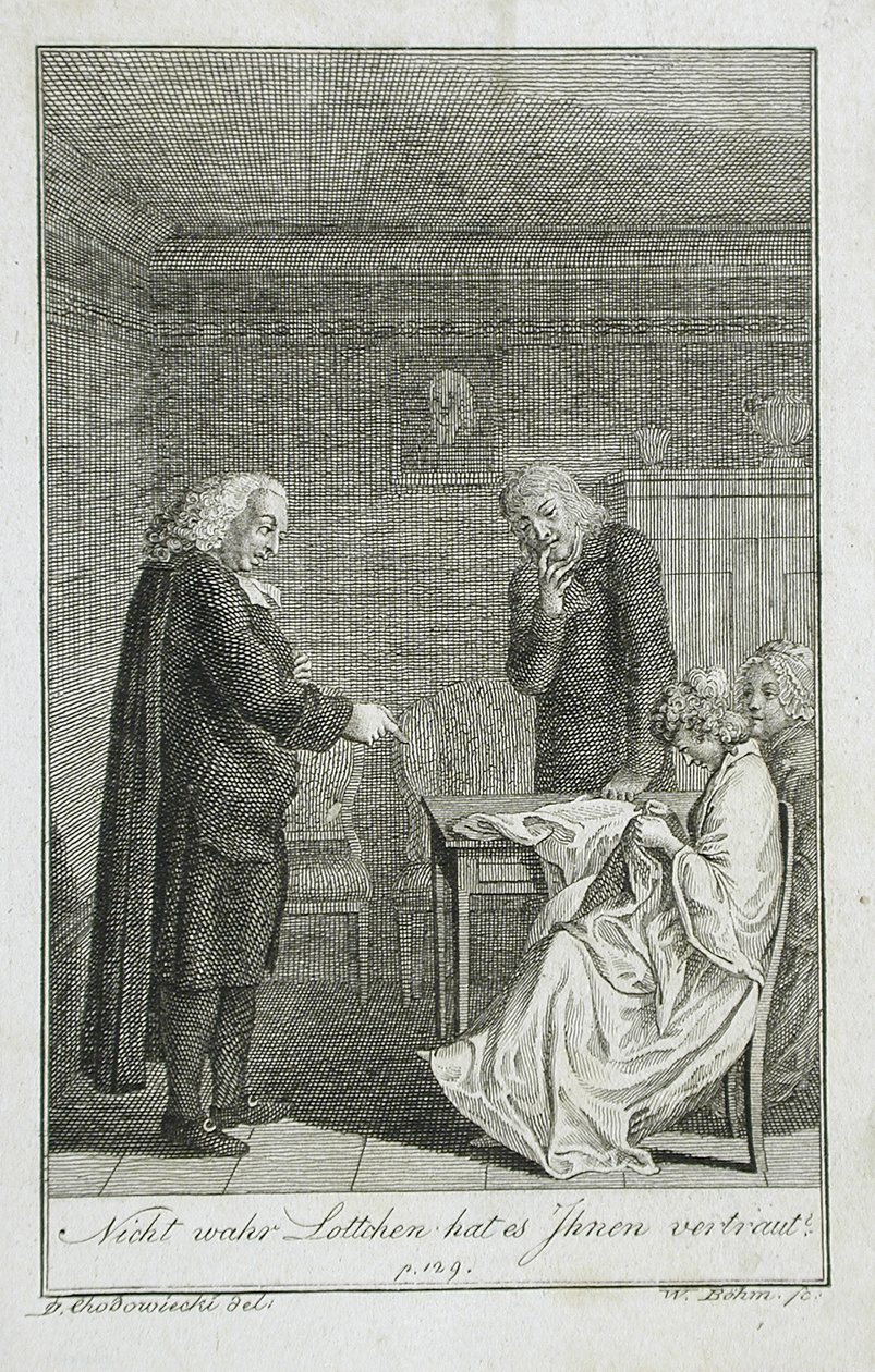 Ilustracja do kieszonkowej książki Beckera na rok 1799 autorstwa Daniel Nikolaus Chodowiecki